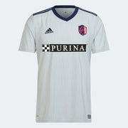 adidas 2023 St. Louis City Away Jersey - Clear Grey-Indigo (Front)