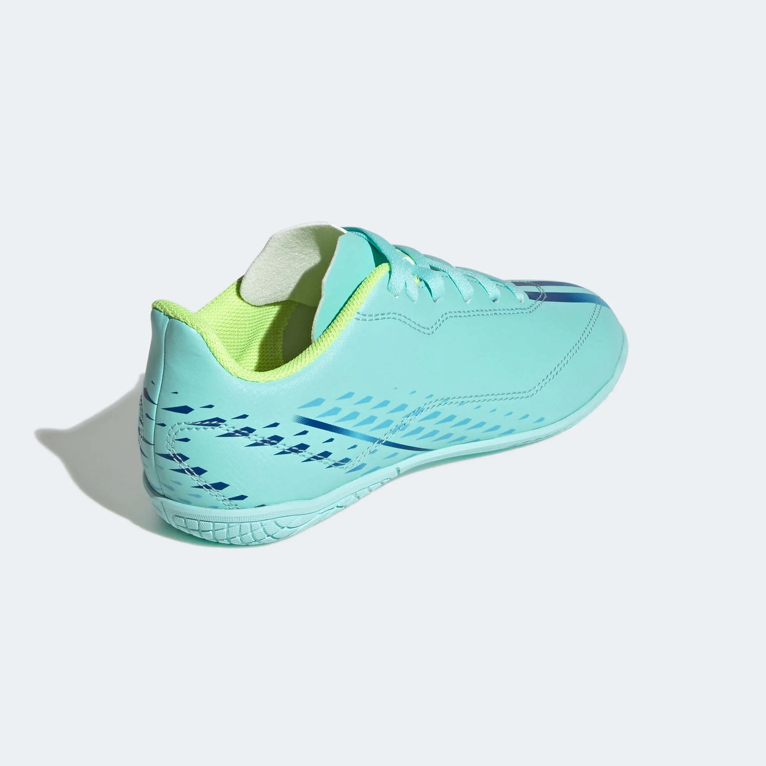 adidas Kids X Speedportal.4 Indoor J - Aqua-Blue-Yellow (Diagonal 2)