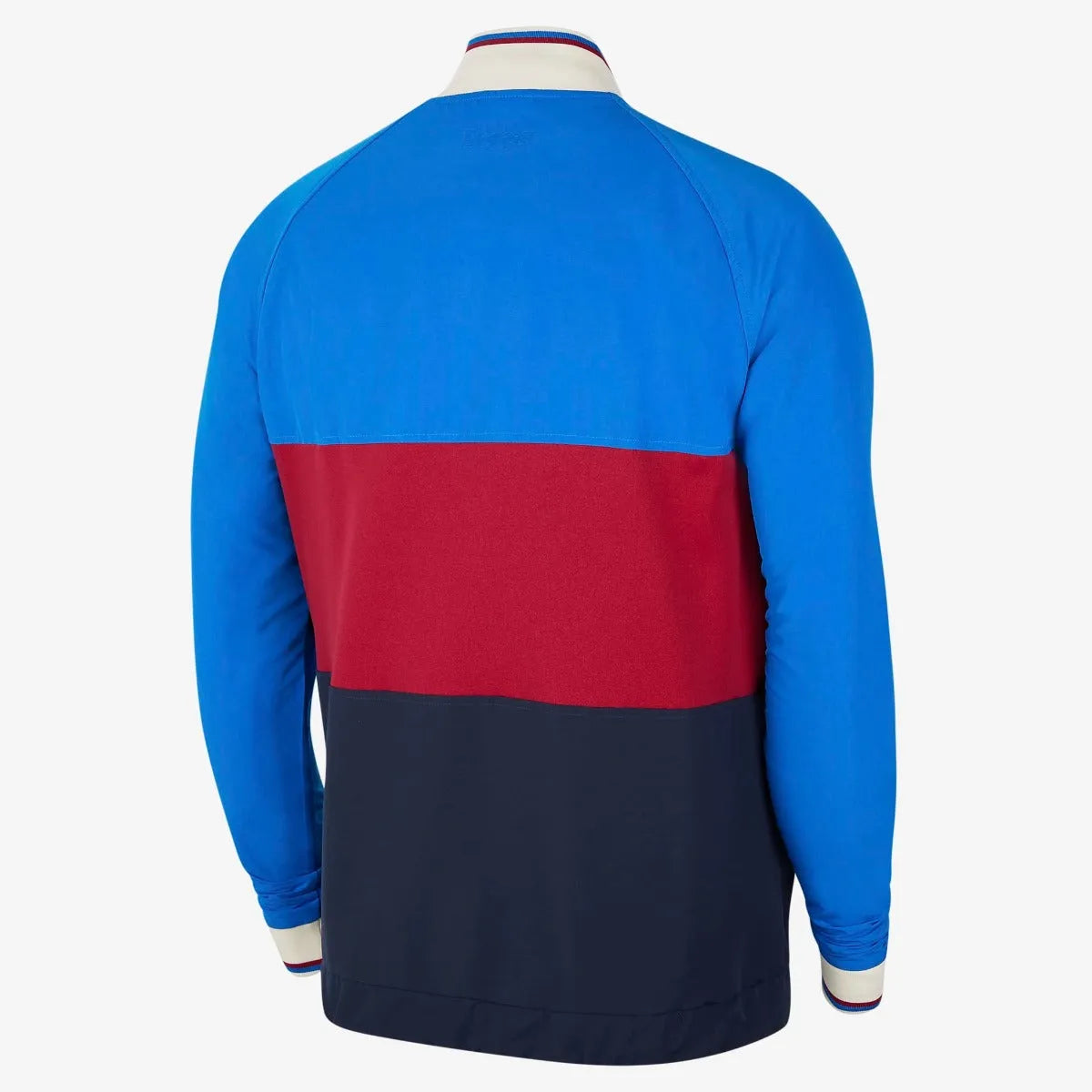 Nike 2021-22 Barcelona Track Top - Blue-Noble Red (Back)