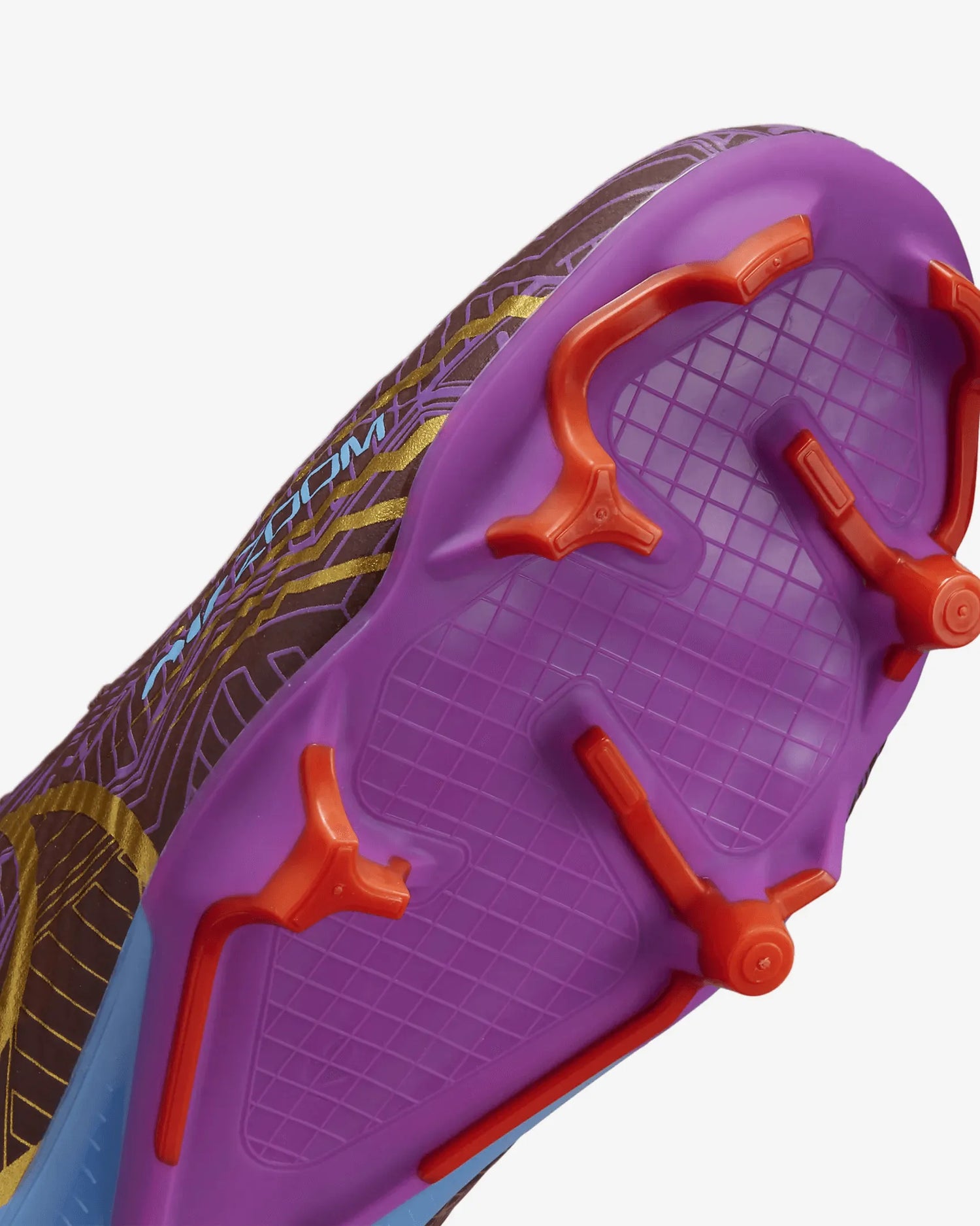 Nike Zoom Vapor 15 Academy KM FG-MG - Dark Beetroot-Gold (Detail 1)