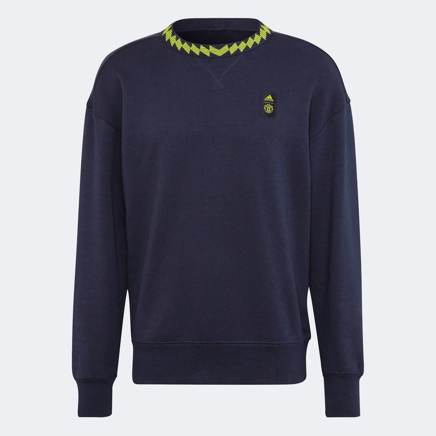 adidas 2022-23 Manchester United LS Crew Sweatshirt - Legend Ink (Front)