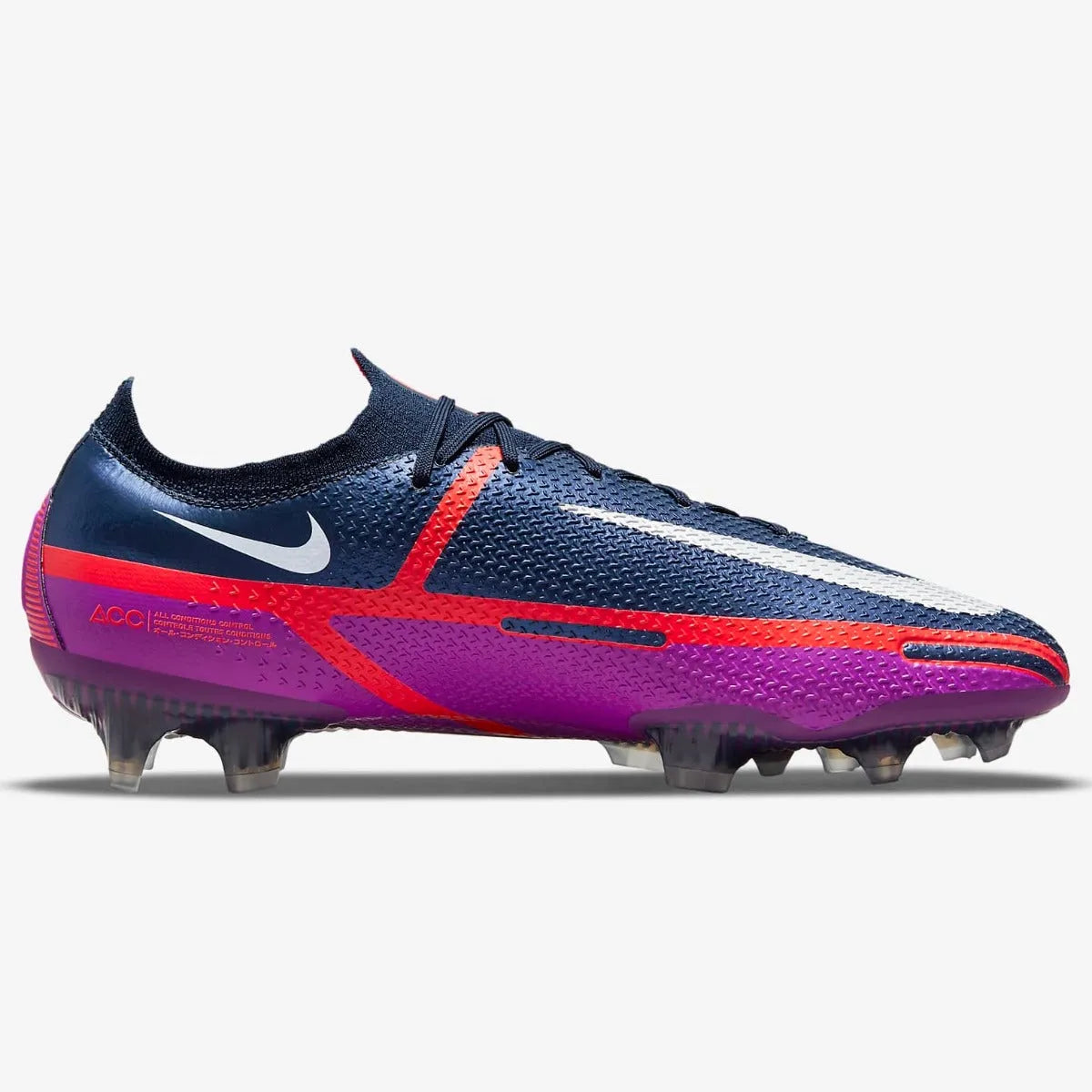 Nike Phantom GT2 Elite FG - Navy-Purple-Crimson (Side 2)