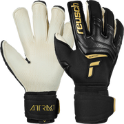 Reusch Attrakt Gold X Glueprint Ortho-Tec Goalkeeper Gloves - Black-Gold (Pair)