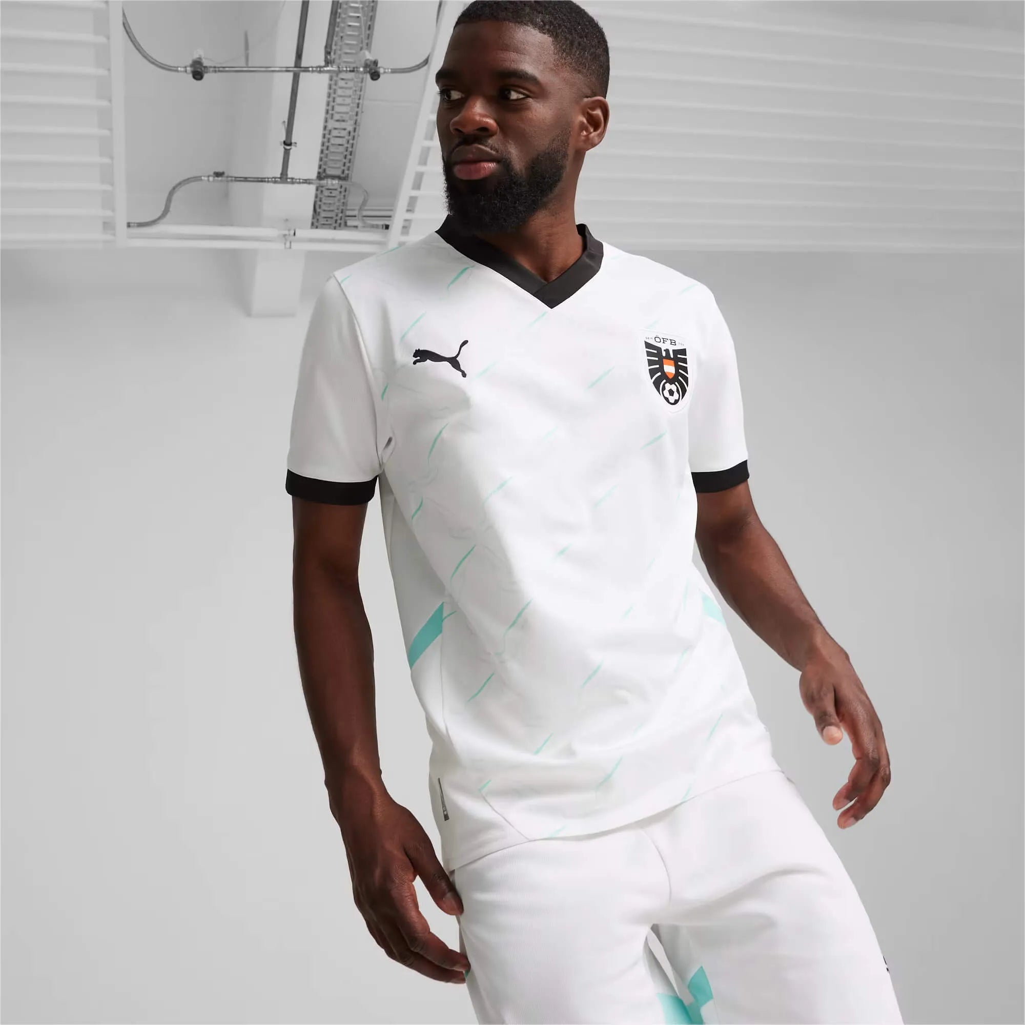 Puma 2024-25 Austria Stadium Away Jersey (Model - Front)