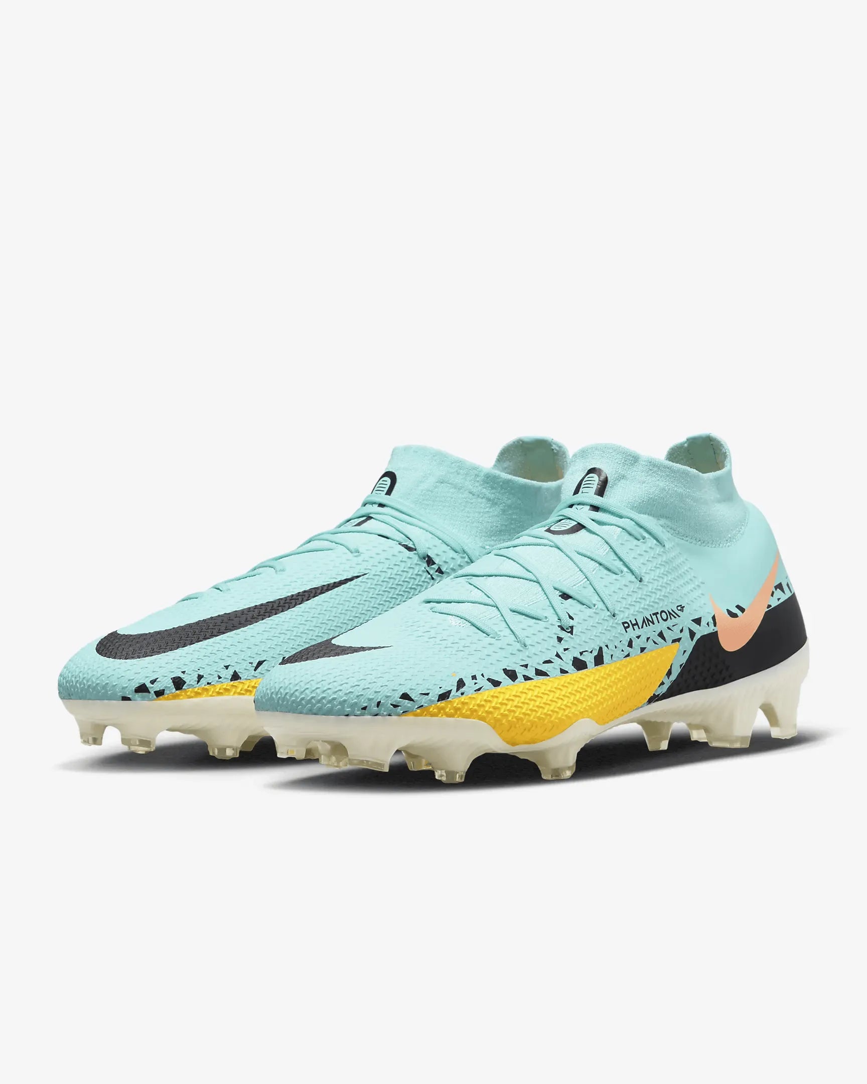 Nike Phantom GT2 Pro DF FG - Glacier Ice-Black (Pair - Diagonal)