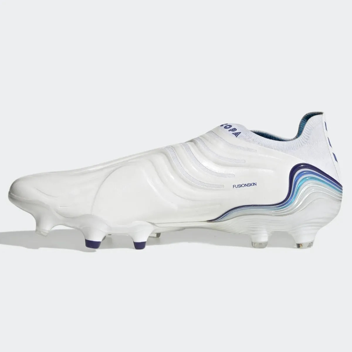 Adidas Copa Sense FG Firm Ground Boots White Blue