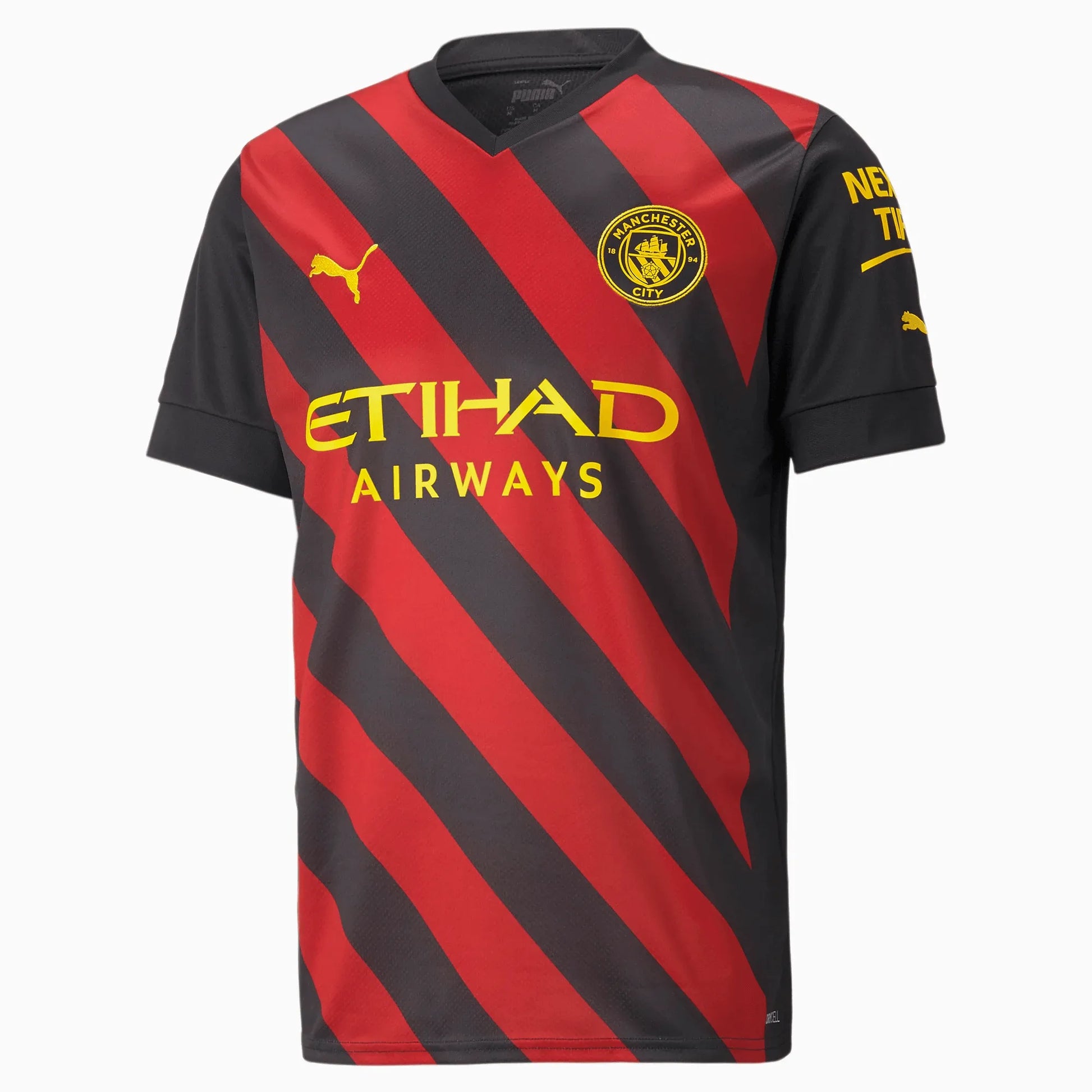 Puma 2022-23 Manchester City Away Jersey - Black-Red (Front)