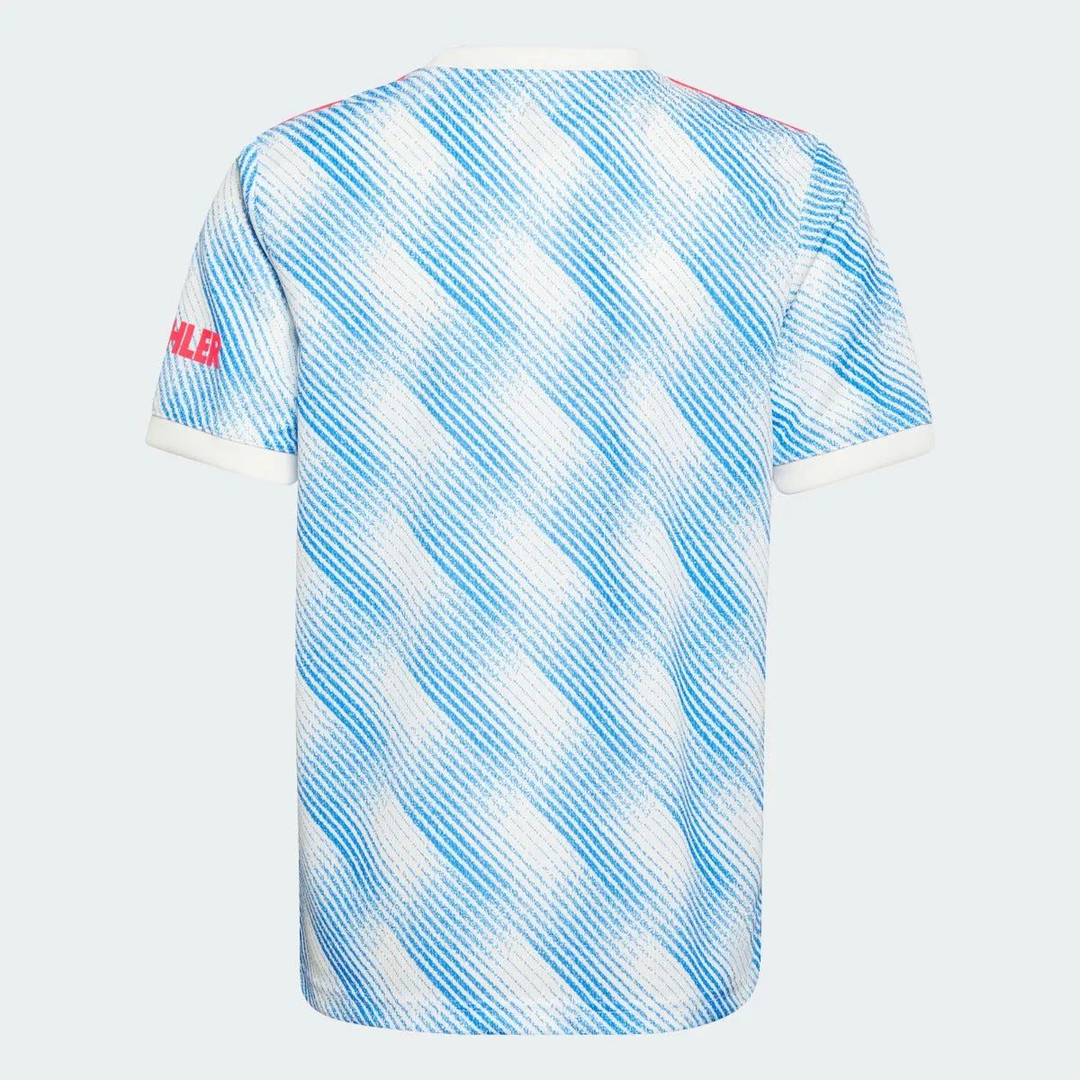 Adidas 2021-22 Manchester United Youth Away Jersey - White-Royal (Back)