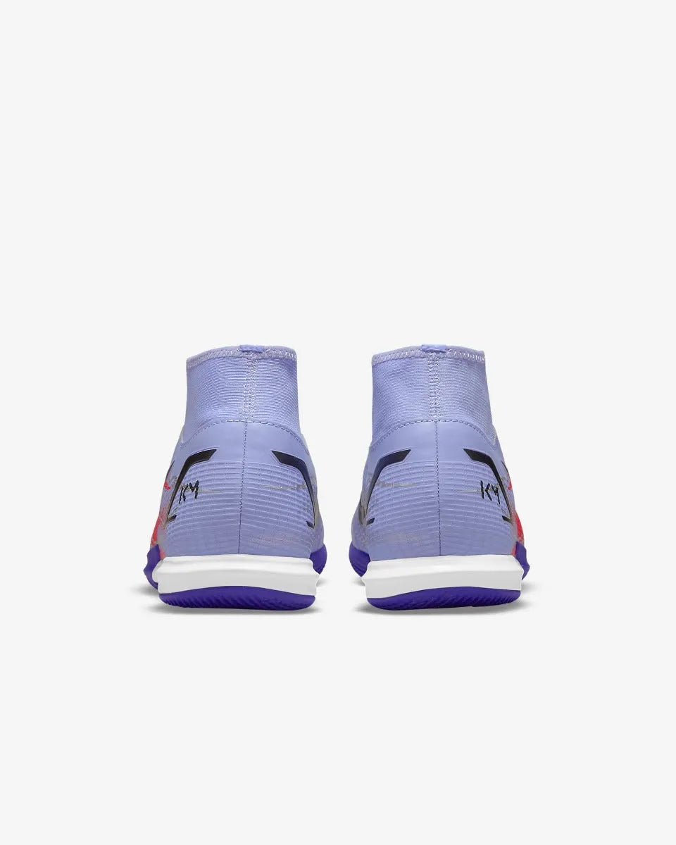 Nike Superfly 8 Academy KM IC - Light Thistle-Bright Crimson (Pair - Back)