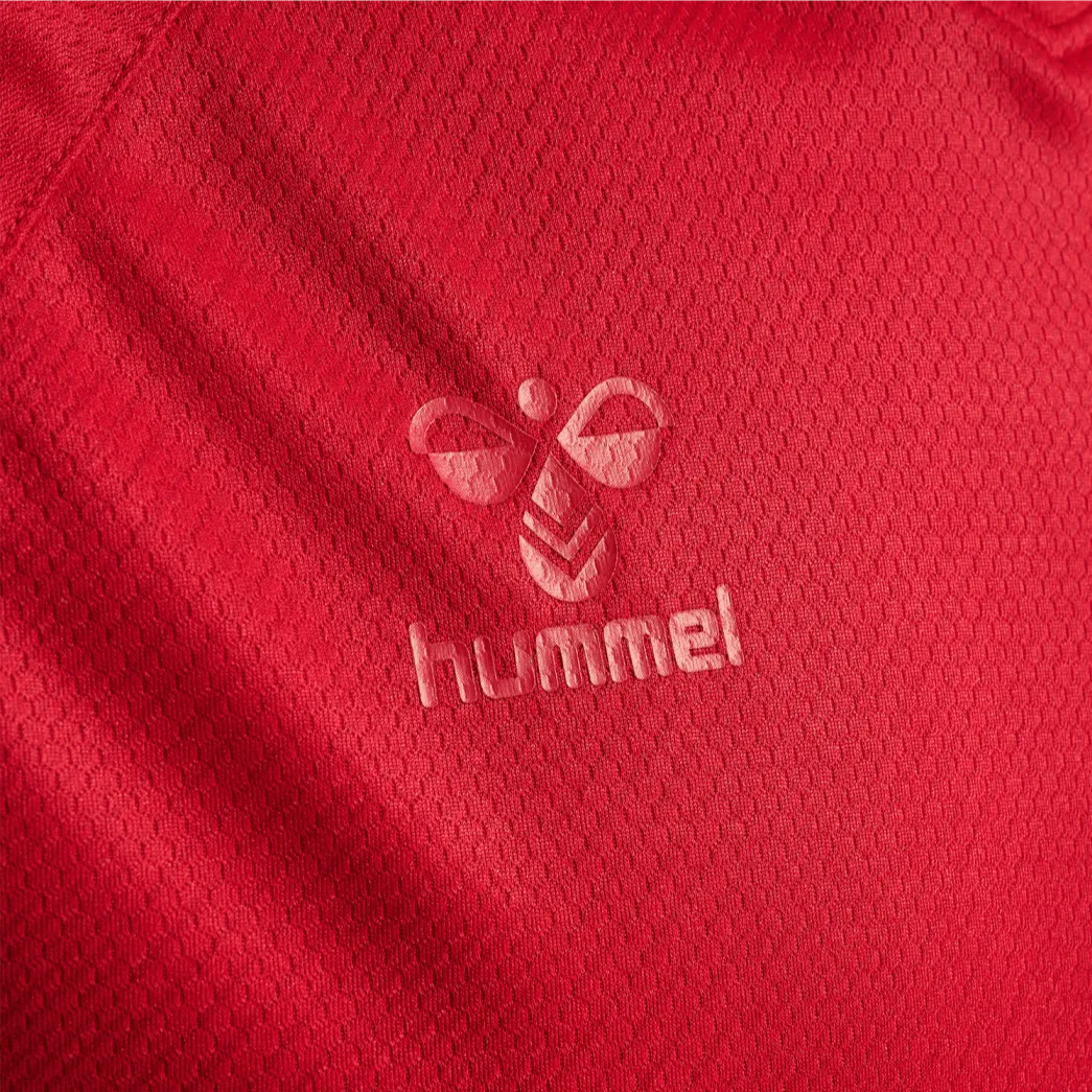 Hummel 2022-23 Denmark Home Jersey - Tango Red (Detail 4)