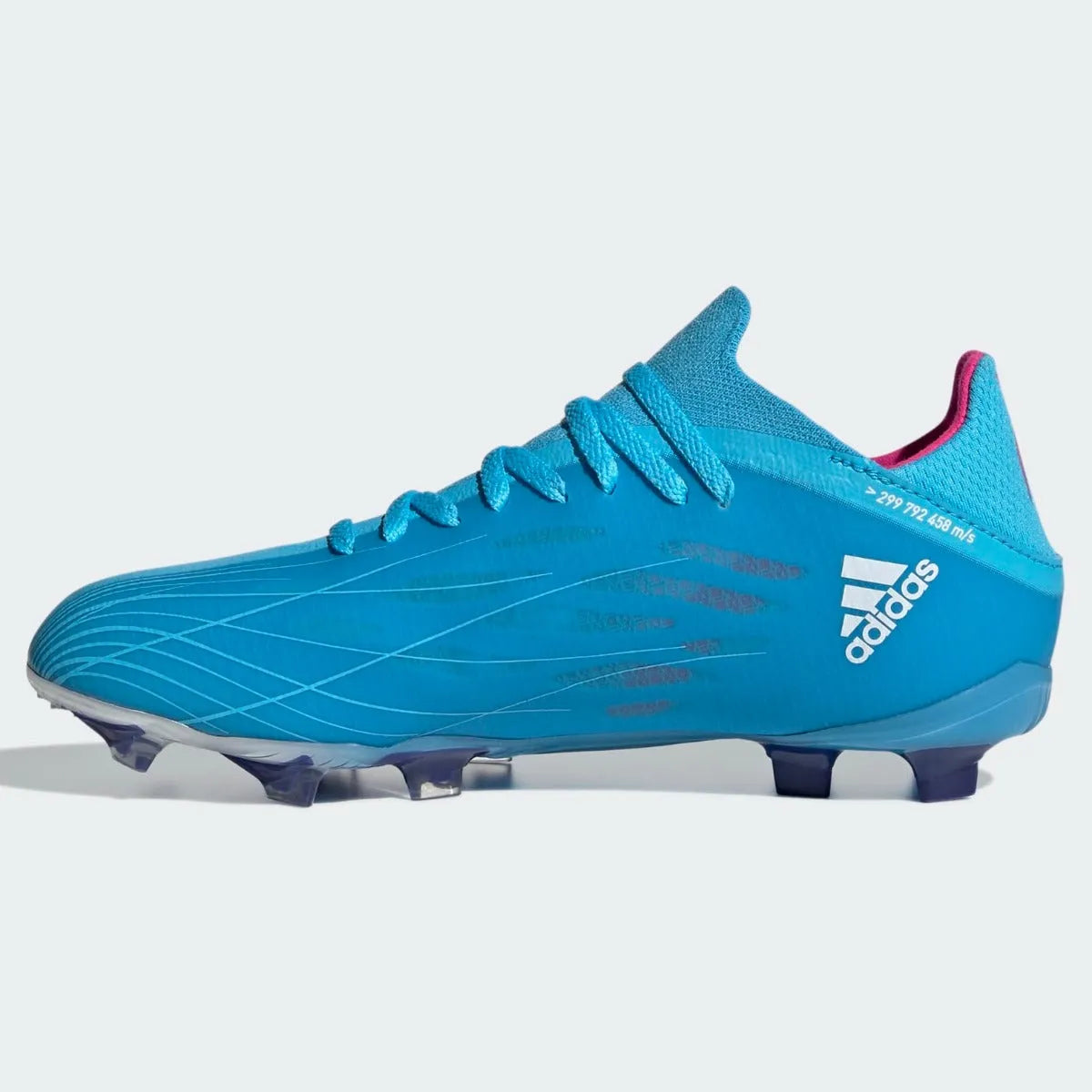 Adidas JR X Speedflow .1 FG - Sky Rush-Shock Pink (Side 2)