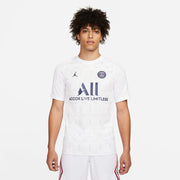 Jordan 2022 PSG Pre-Match SS Top - White (Model - Front)