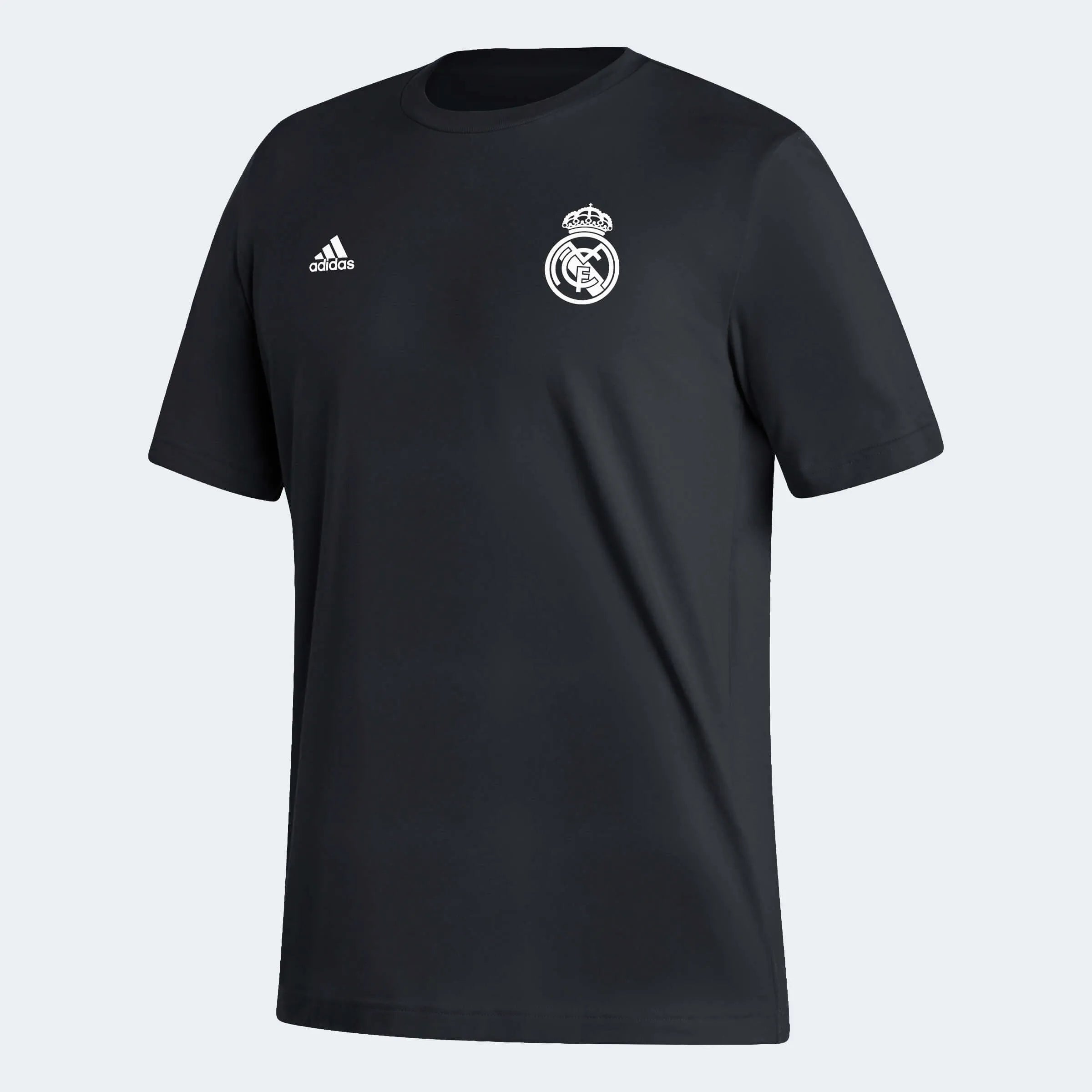 adidas Real Madrid Crest Tee - Black (Front)