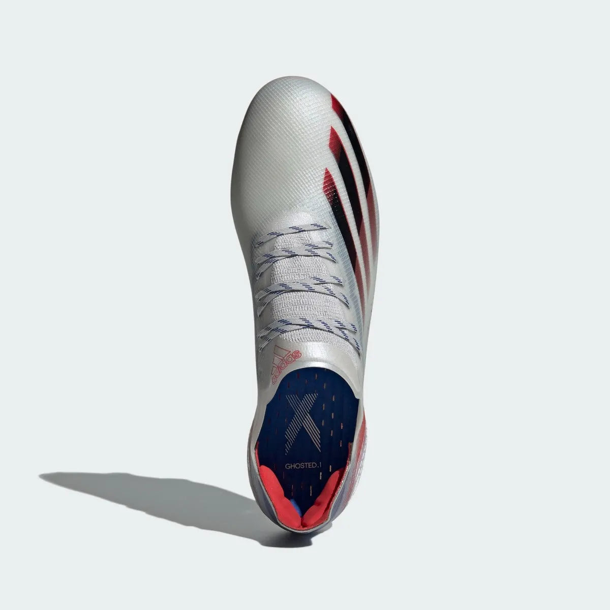 Adidas X Ghosted .1 FG - Silver Metallic-Red-Royal (Top)