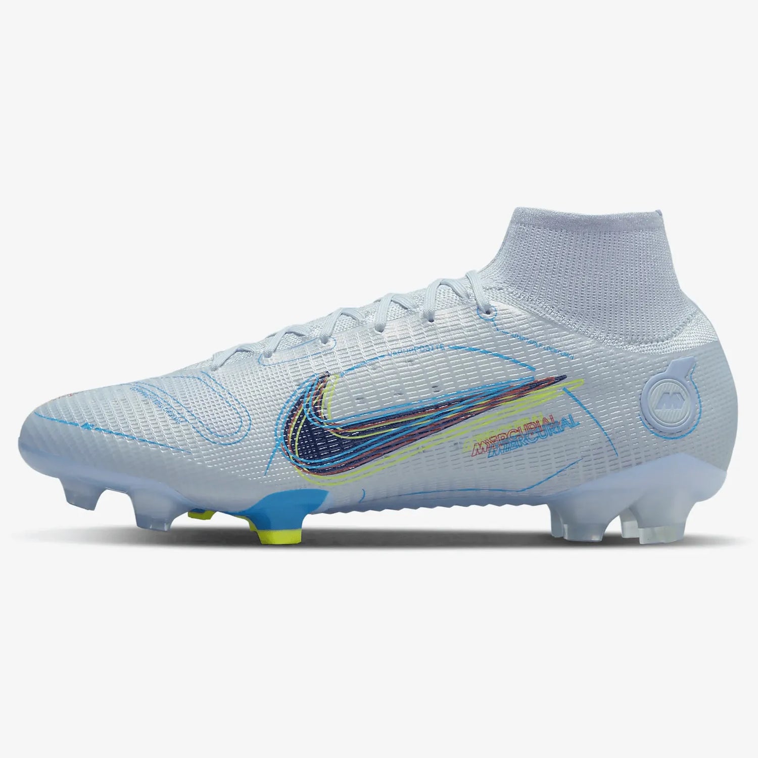 Nike Superfly 8 Elite FG - Grey-Blue (Side 1)