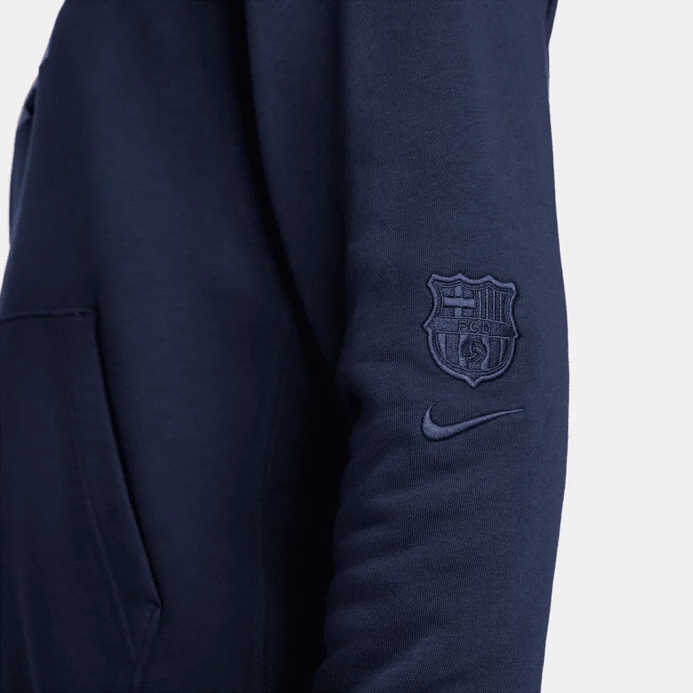 Nike 2022-23 Barcelona French Terry Hoodie (Detail 3)