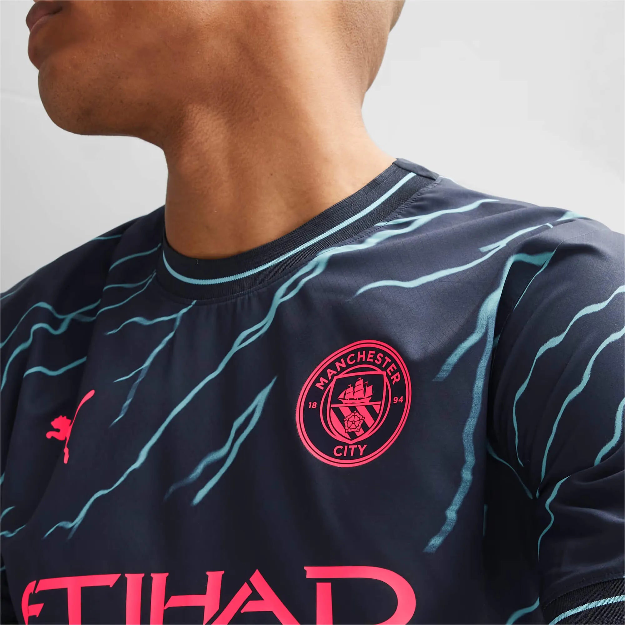 Puma 2023-24 Manchester City Men's Authentic Third Jersey (Detail 1)