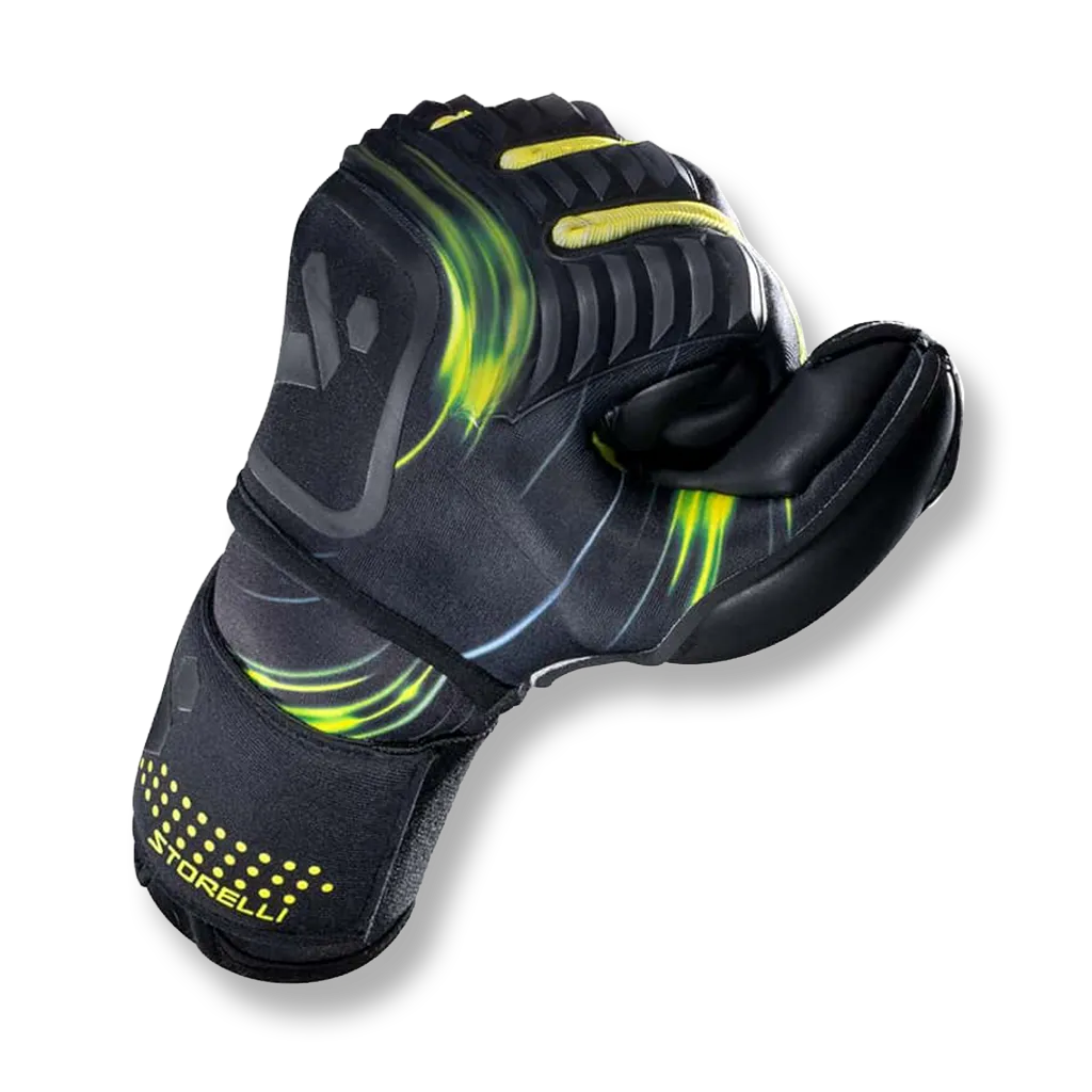 Storelli Silencer Menace GK Glove - Black-Yellow (Single - Outer)