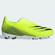 Adidas JR X Ghosted.3 Laceless FG - Volt-Black