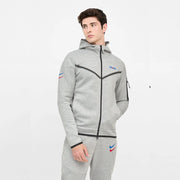 Nike 2022-23 Barcelona Men's Tech Fleece Windrunner Full-Zip Hoodie (Model - Front)