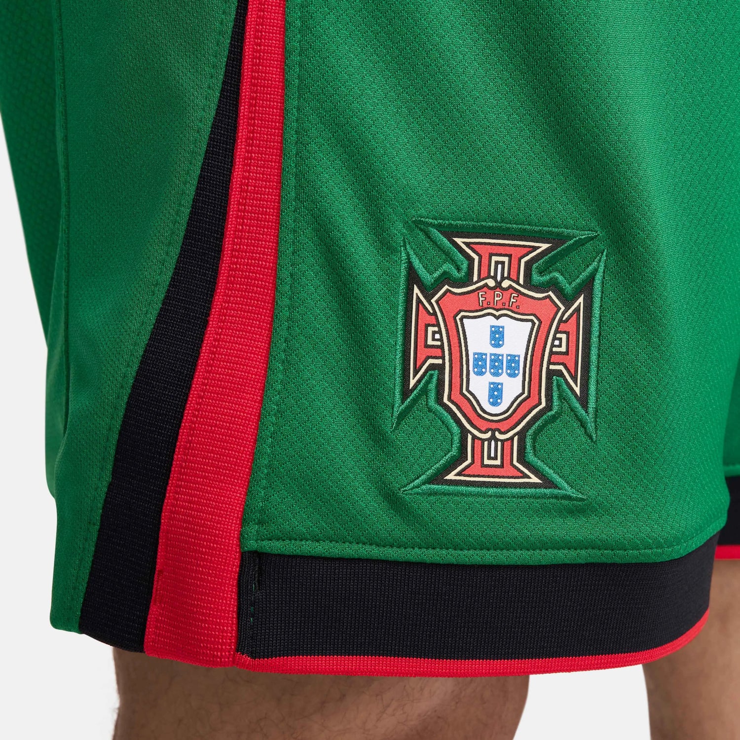 Nike 2024-25 Portugal Men's Stadium Home Shorts (Detail 2)