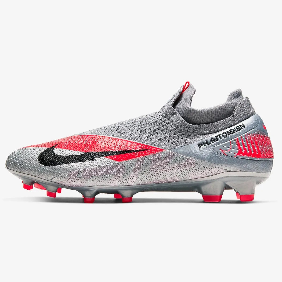 Nike Phantom Vision 2 Elite DF FG - Grey-Red