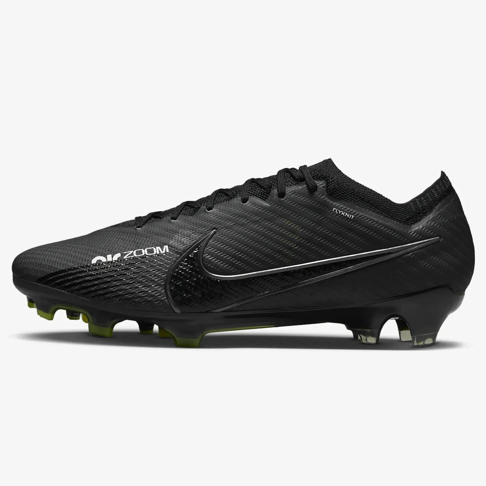 Nike Zoom Vapor 15 Elite FG - Black-Smoke Grey (Side 1)