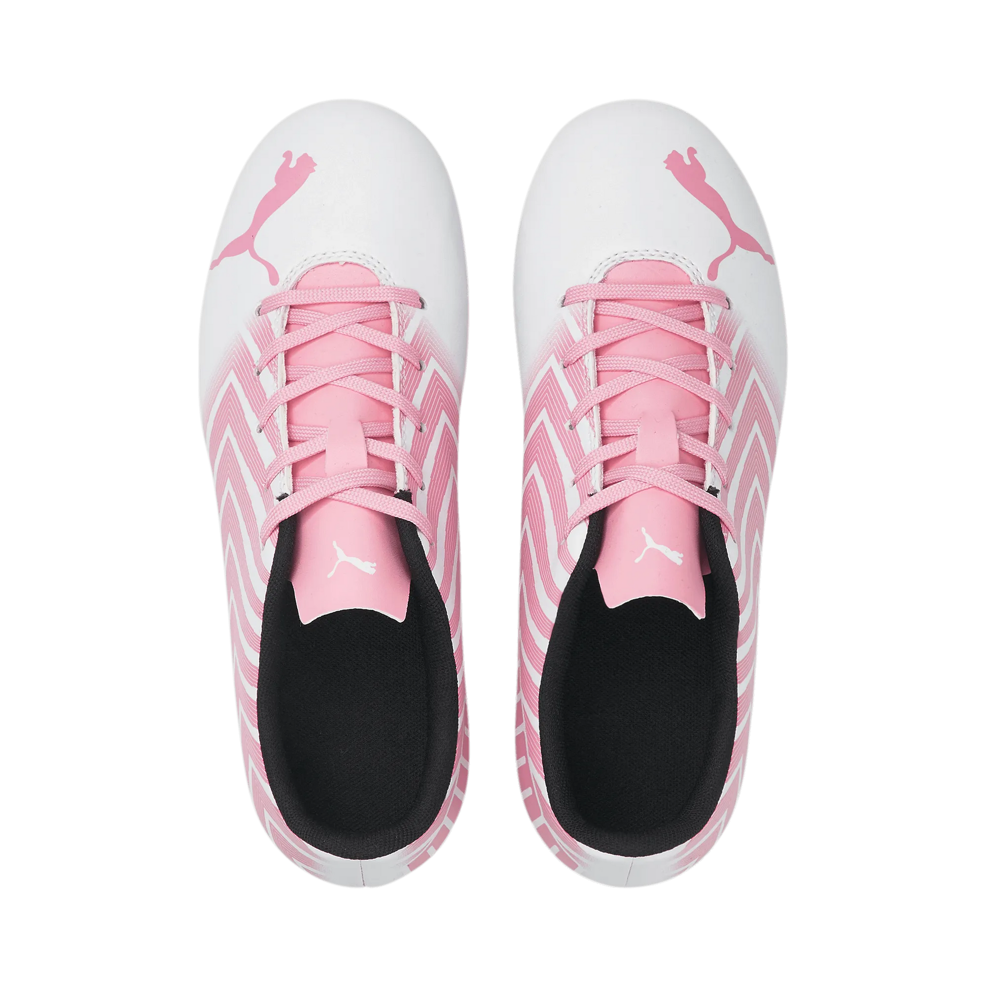 Puma Kids Tacto II FG-AG - White-Pink (Pair - Top)