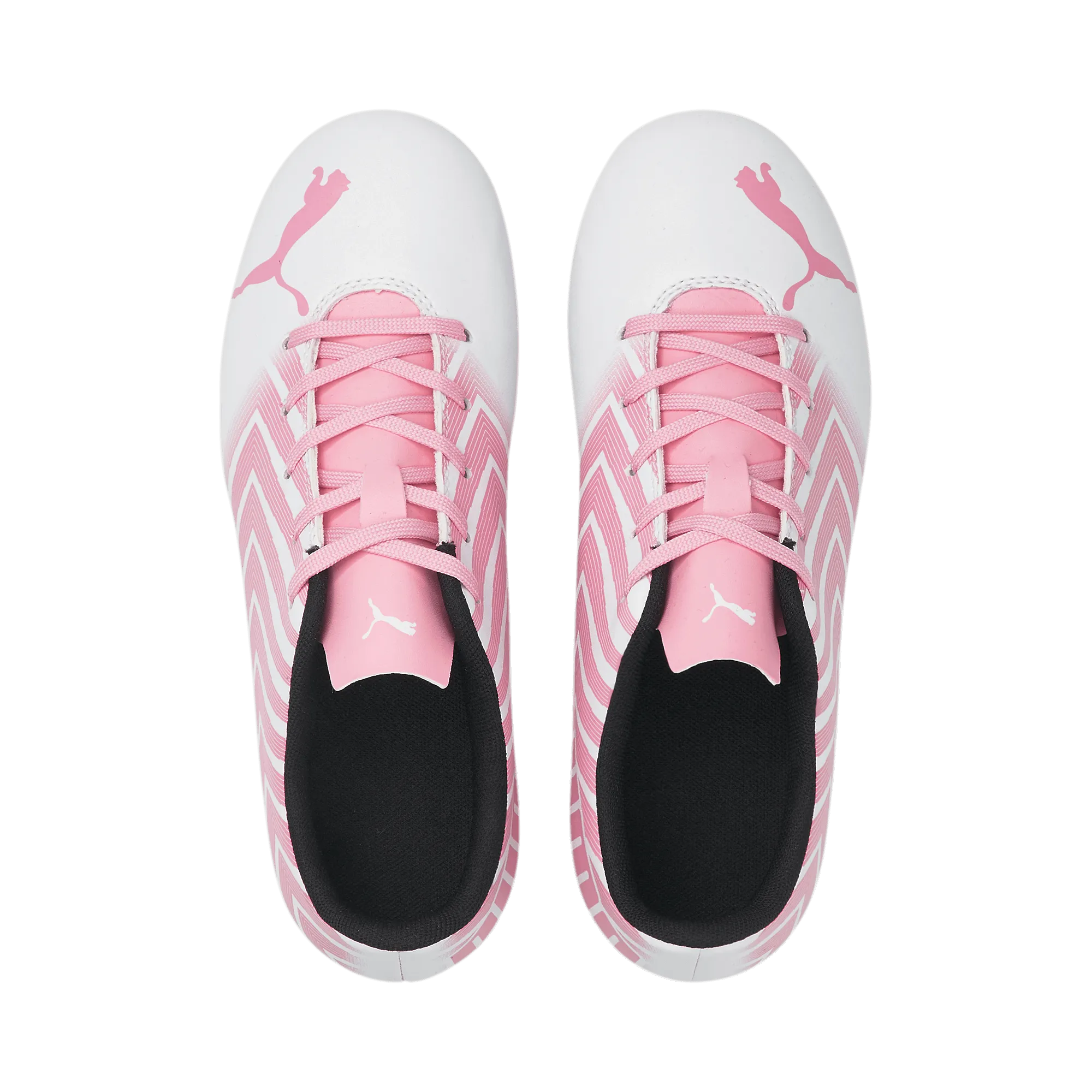 Puma Kids Tacto II FG-AG - White-Pink (Pair - Top)
