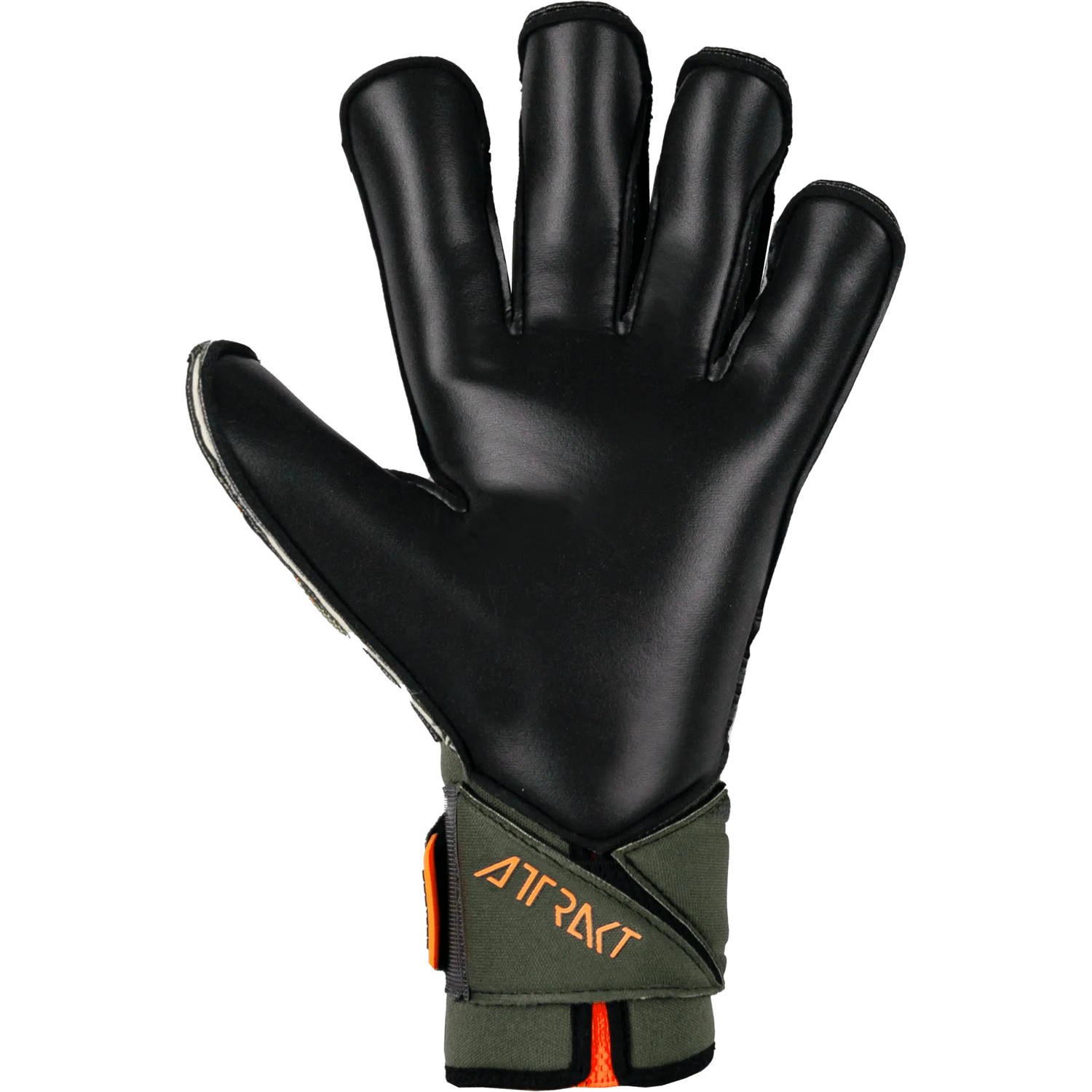 Reusch Attrakt Duo Evolution AdaptiveFlex Goalkeeper Gloves - Desert Green-Shocking Orange (Single - Inner)
