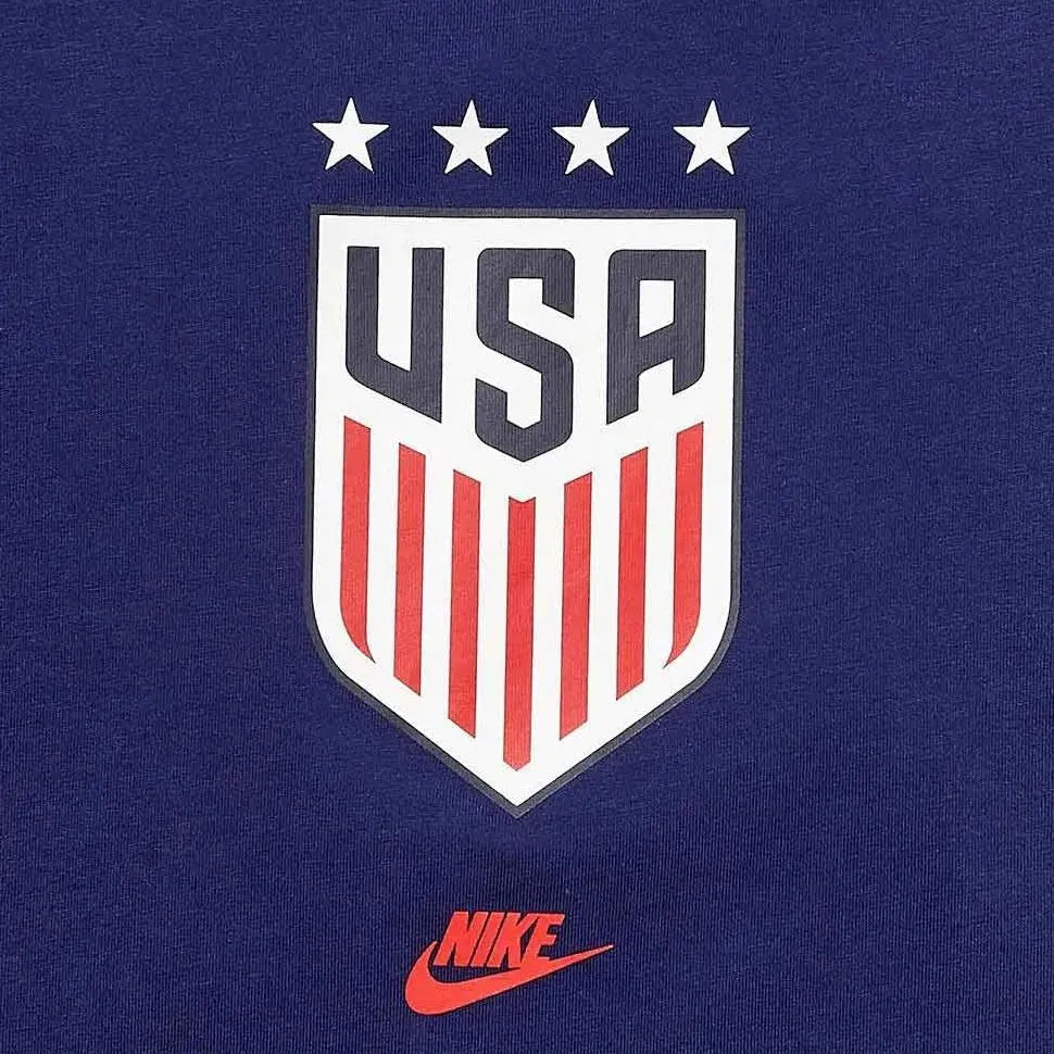 Nike 2020-21 USA Women 4 Star Crest Tee - Navy