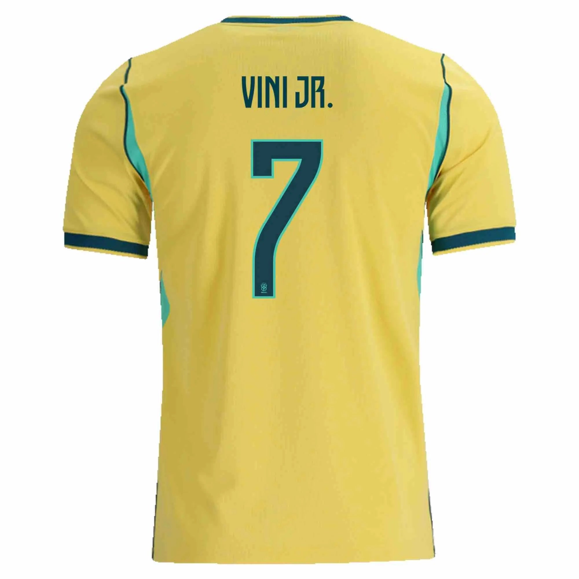 Nike 2026 Brazil Men's Stadium Home Soccer Jersey (Vini JR.)
