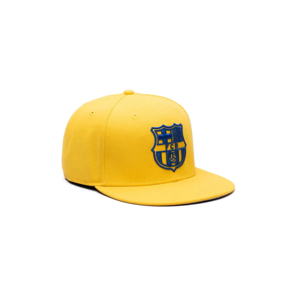 Fan Ink Collection Barcelona Retro Capsule Snapback Hat - Cyber Yellow