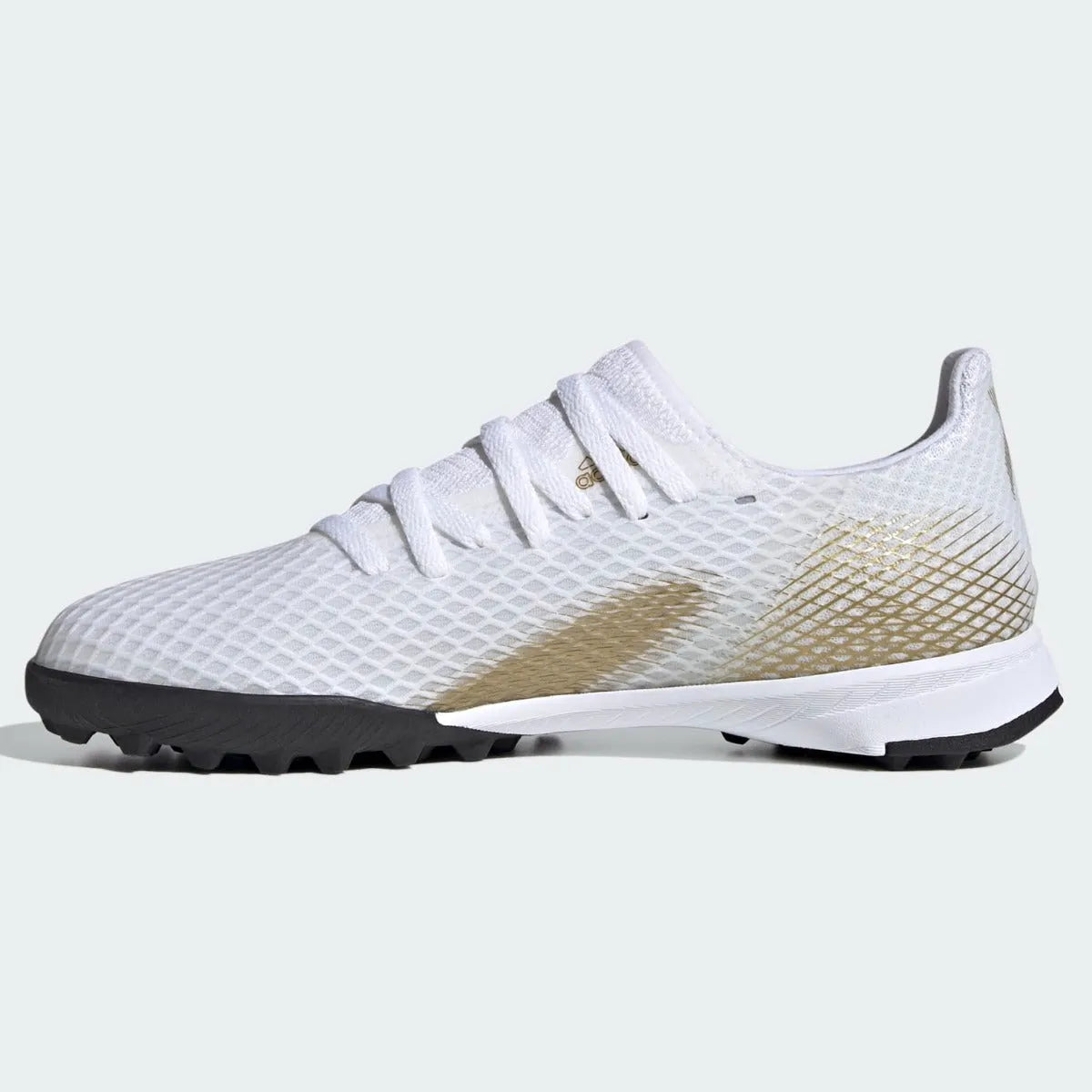 Adidas JR X Ghosted.3 TF - White-Gold