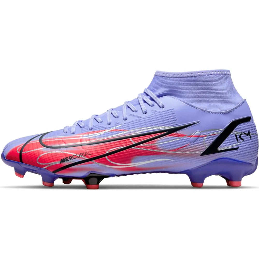 Nike Superfly 8 Academy KM FG-MG - Light Thistle-Bright Crimson (Side 1)