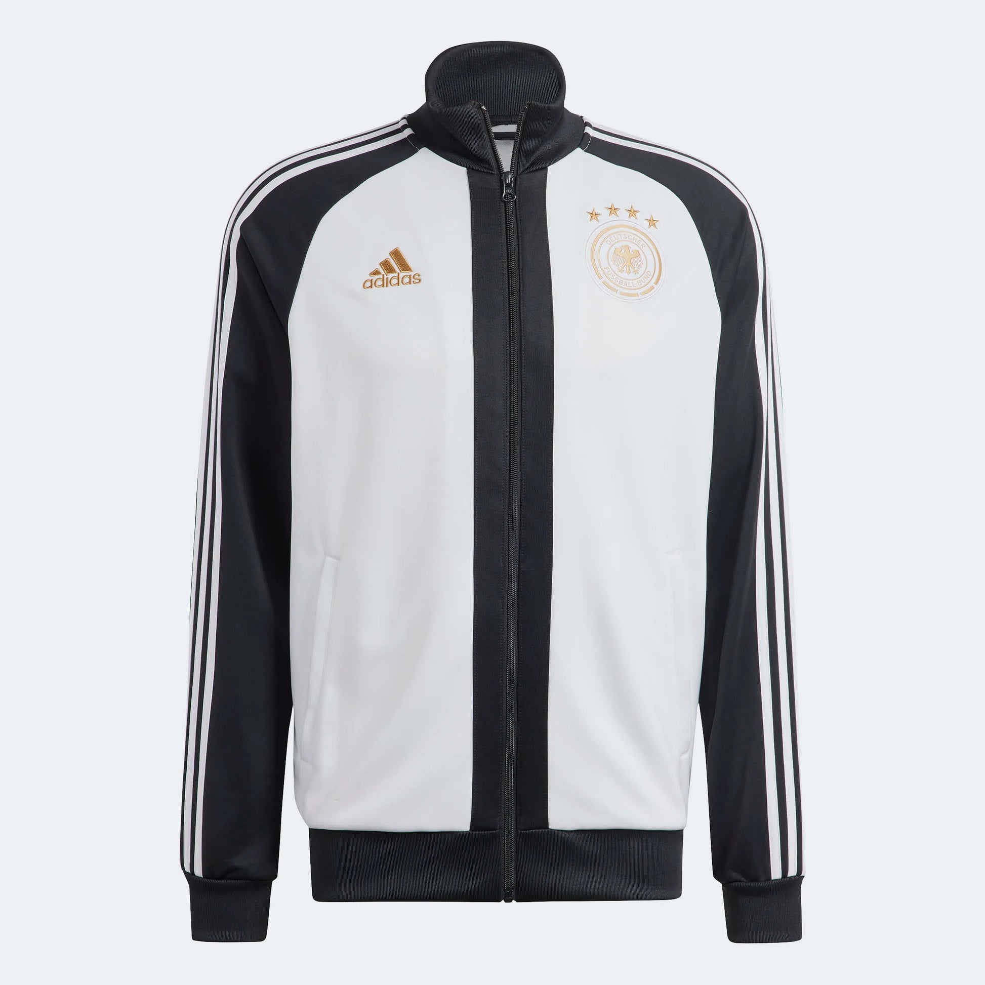 adidas 2022-23 Germany DNA Track Top - Black-White (Front)
