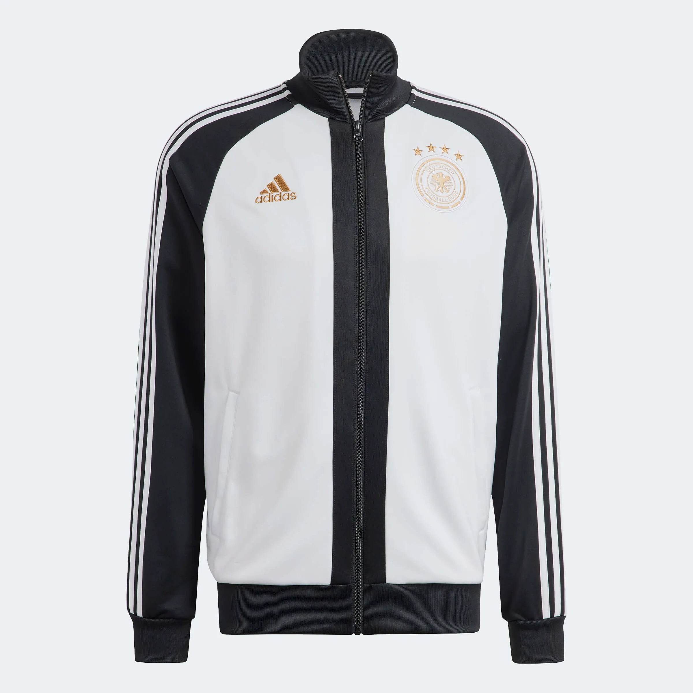 adidas 2022-23 Germany DNA Track Top - Black-White (Front)