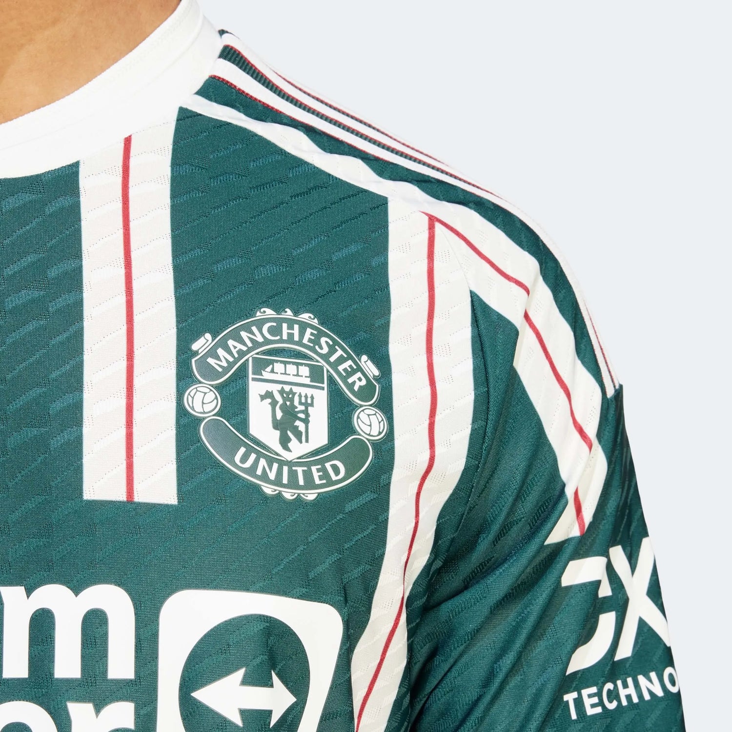 adidas 2023-24 Manchester United Men's Authentic Away Jersey (Detail 2)