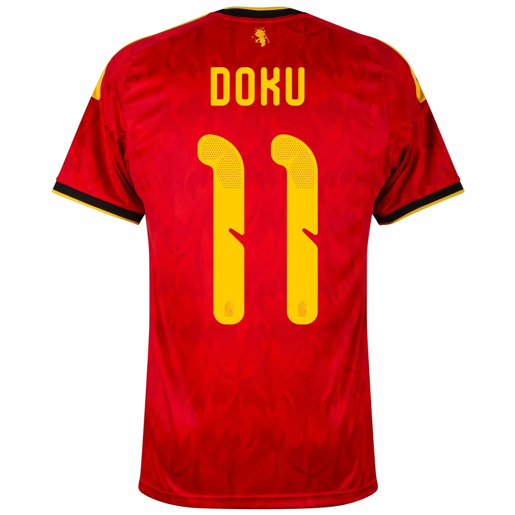 adidas 2026 Belgium Men's Stadium Home Soccer Jersey (Doku)