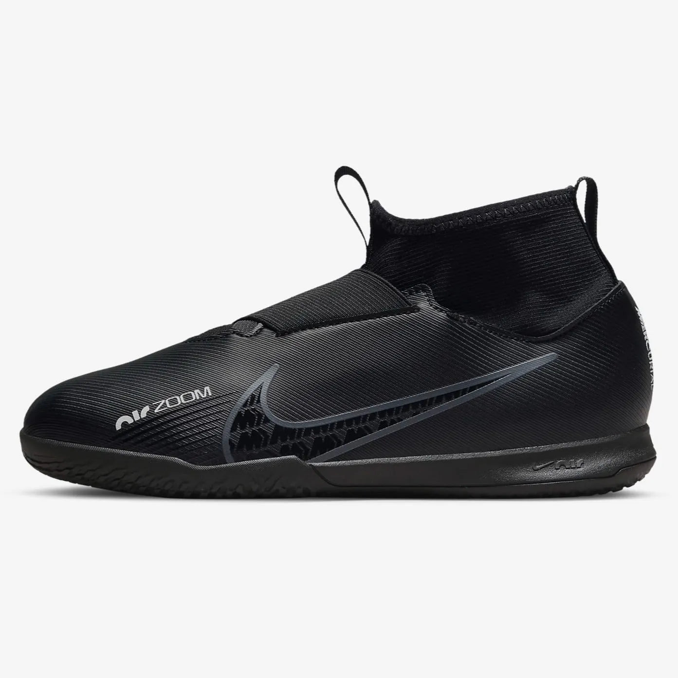 Nike JR Zoom Superfly 9 Academy Indoor - Black-Grey (Side 1)