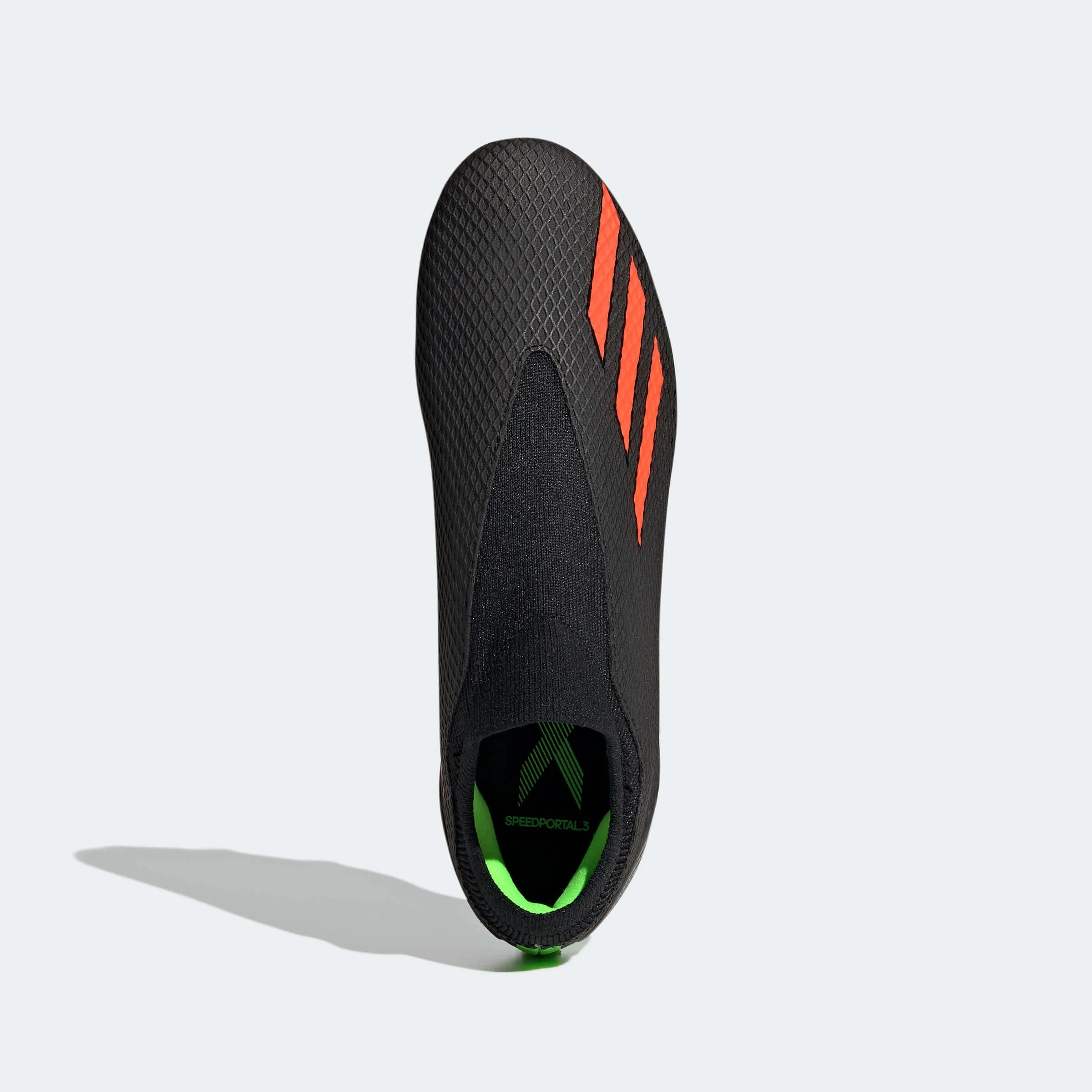 adidas X SpeedPortal .3 Laceless FG - Black-Solar Red (Top)