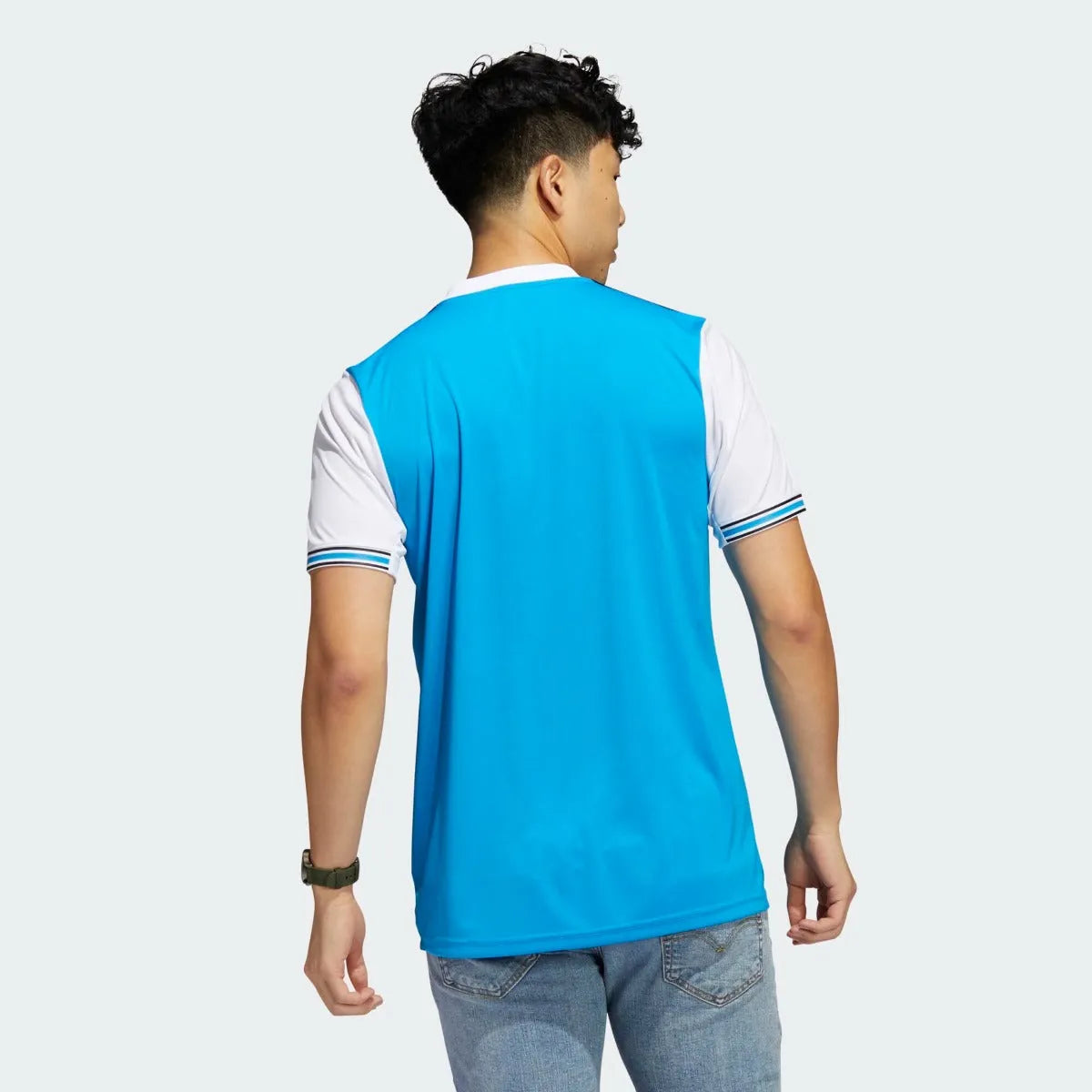 adidas 2022-23 Charlotte FC Home Jersey - Solar Blue-White (Model - Back)