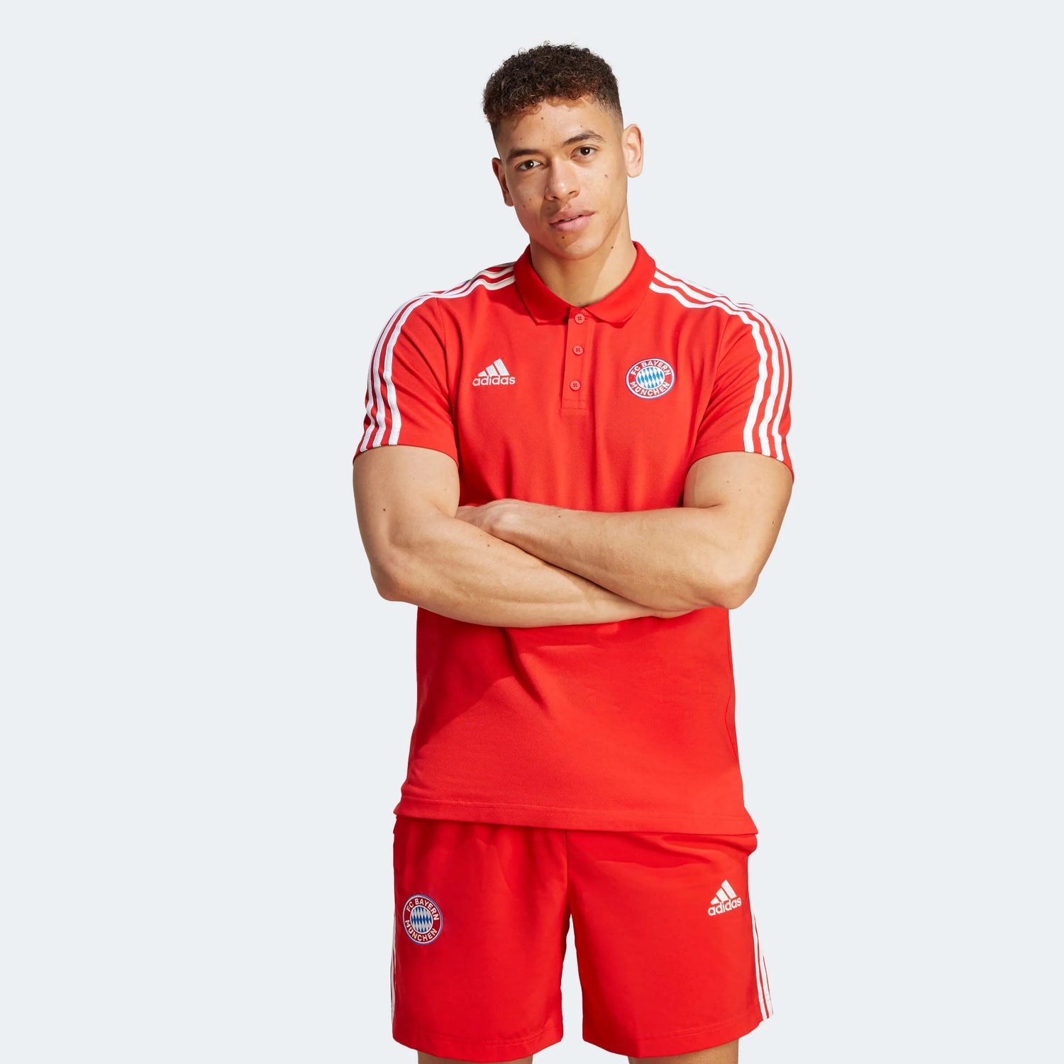 adidas 2023-24 Bayern Munich Men's DNA Polo Shirt (Model - Front)