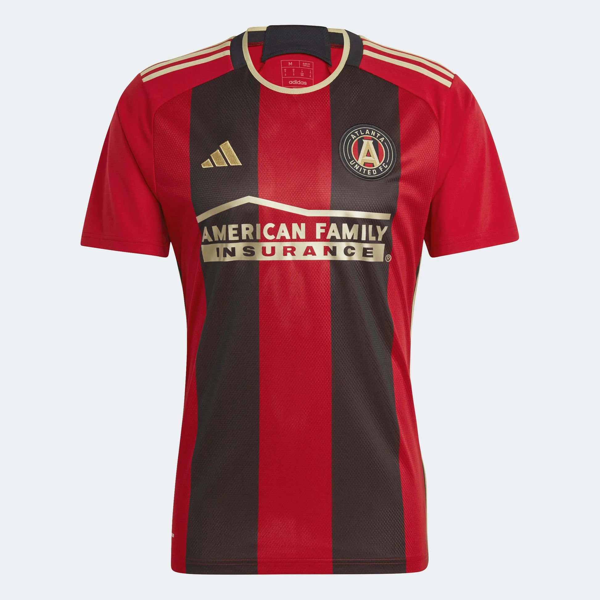adidas 2023-24 Atlanta United FC Home Jersey - Black-Victory Red (Front)