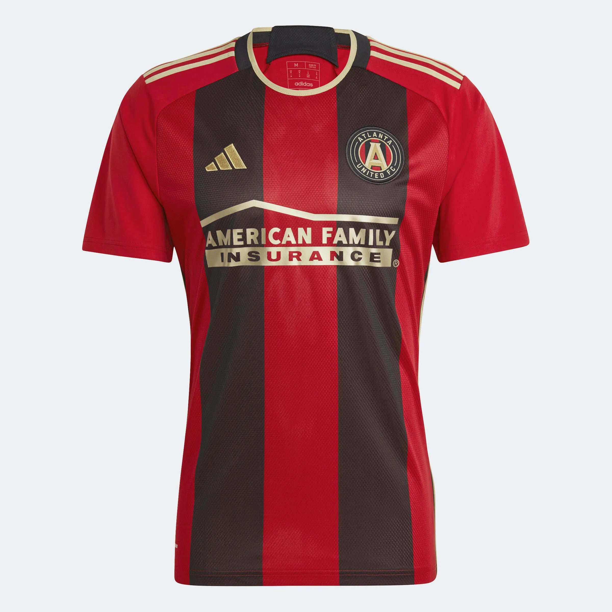 adidas 2023-24 Atlanta United FC Home Jersey - Black-Victory Red (Front)