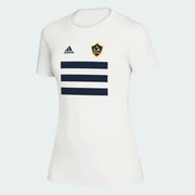 Adidas 2021 LA Galaxy Women Creator SS Tee - White (Front)
