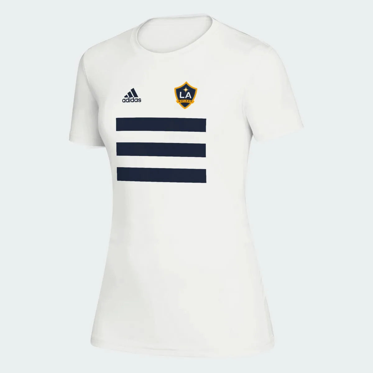 Adidas 2021 LA Galaxy Women Creator SS Tee - White (Front)