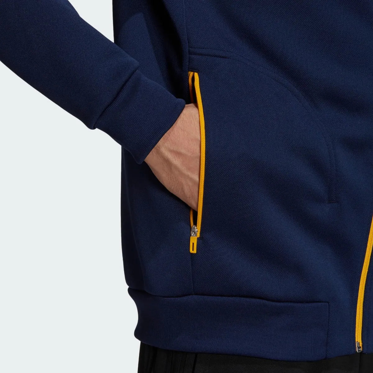 Adidas 2021 LA Galaxy Anthem Jacket - Navy-White (Detail 2)