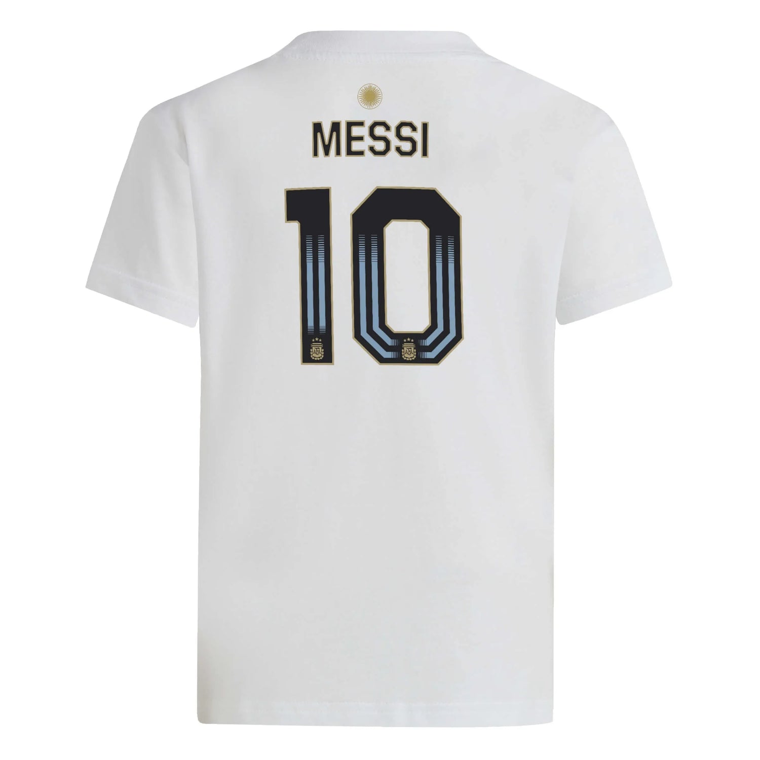 adidas 2024-25 Argentina Youth Messi Name and Number Tee (Back)