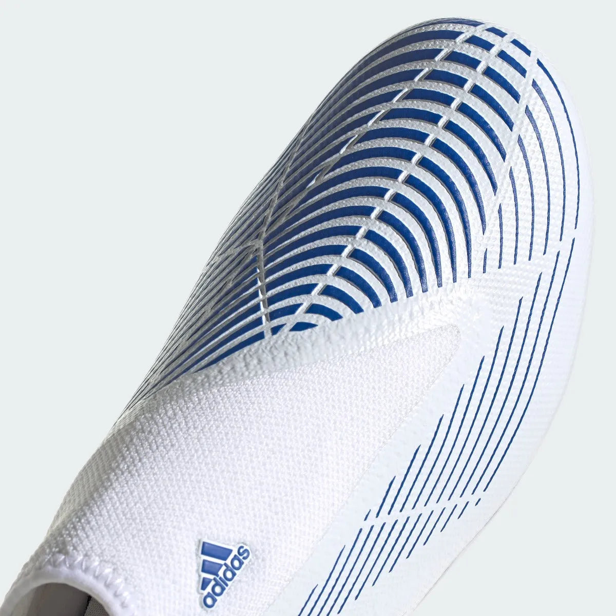 adidas Predator Edge .3 Laceless FG - White-Hi Res Blue (Detail 1)